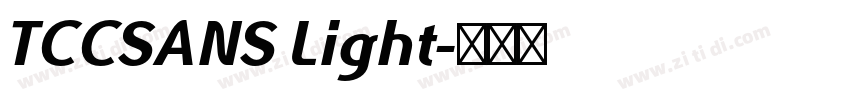 TCCSANS Light字体转换